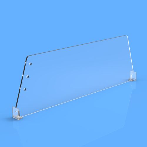 DIVIZOR 120X435 MM (HXL), CU DOUA PUNCTE DE FIXARE, FRONT "T" 20X24 MM LA AMBELE CAPETE