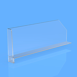 DIVAJDER 100X300 MM, SA "L" FRONTOM SA DESNE STRANE, 27/20X100 MM, BEZ TAČAKA FIKSIRANJA