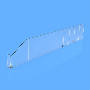 PET DIVAJDER 90X485 MM (VXD) SA DVE TAČKE FIKSIRANJA I "L" FRONTOM SA LEVE STRANE, 12X50 MM