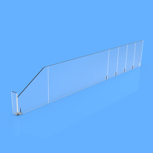 PET DIVAJDER 90X485 MM (VXD) SA DVE TAČKE FIKSIRANJA I "L" FRONTOM SA LEVE STRANE, 12X50 MM