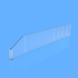 PET DIVAJDER 90X485 MM (VXD) SA DVE TAČKE FIKSIRANJA I "L" FRONTOM SA DESNE STRANE, 12X50 MM