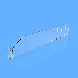 PET DIVAJDER 90X485 MM (VXD) SA DVE TAČKE FIKSIRANJA I "T" FRONTOM 25X50 MM