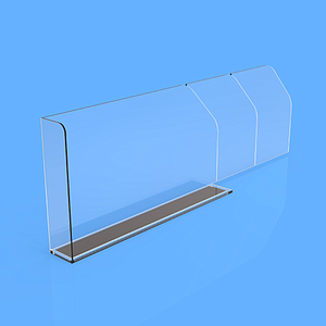 PET DIVAJDER 80X255 MM, SA "L" FRONTOM SA DESNE STRANE 20X50 MM, DVE TAČKE LOMLJENJA NA 155 ILI 205 MM I MAGNETNOM BAZOM