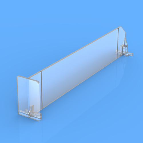 DIVAJDER 60X610 MM (VXD), SA DVE TAČKE FIKSIRANJA I "T" FRONTOM 60X35 MM