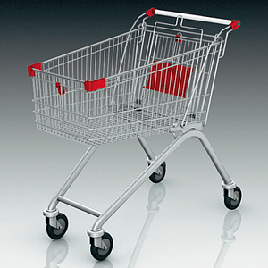 KOLICA ZA SUPERMARKETE 1079X611X981 MM, 143 L KAPACITET