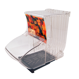 DISPENZER 222X428X354 MM, SA JEDNOSTAVNIM CRNIM KONTEJNEROM