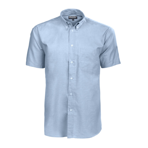 OXFORD MEN'S SHIRT, SHORT SLEEVE, 70% COTTON, 30% POLYESTER