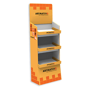 18 KG, CORRUGATED CARDBOARD  DISPLAY 325x525x1200+355 MM HEADER