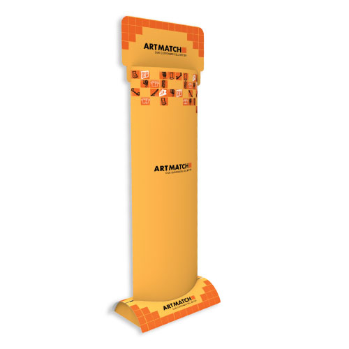 DISPLAY-TOTEM 400x620x1640+303 MM HEADER - CORRUGATED CARDBOARD 