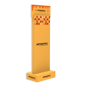DISPLAY-TOTEM 400x590x1550+250MM HEADER - CORRUGATED CARDBOARD 