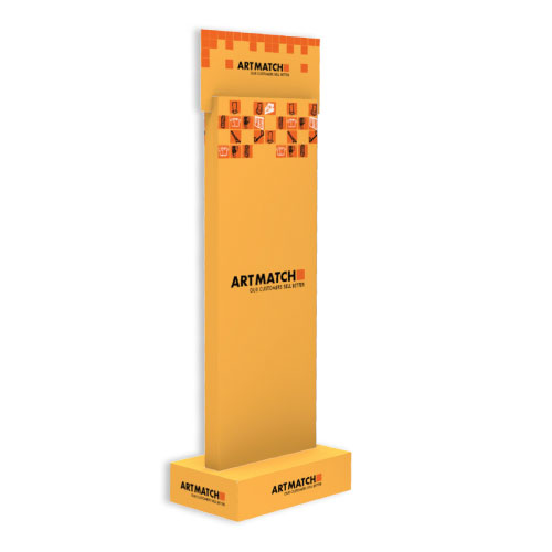 DISPLAY-TOTEM 400x590x1550+250MM HEADER - CORRUGATED CARDBOARD 