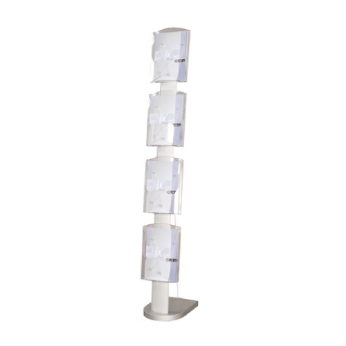 MASSZÍV 4XA4 SZÓRÓLAPTARTÓ ÁLLVÁNY 1600 MM, A ZSEBEK BELSŐ MÉRETE 280X380 MM