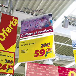 Árazó tábla zseb 2 db fémkarikával, A1 álló