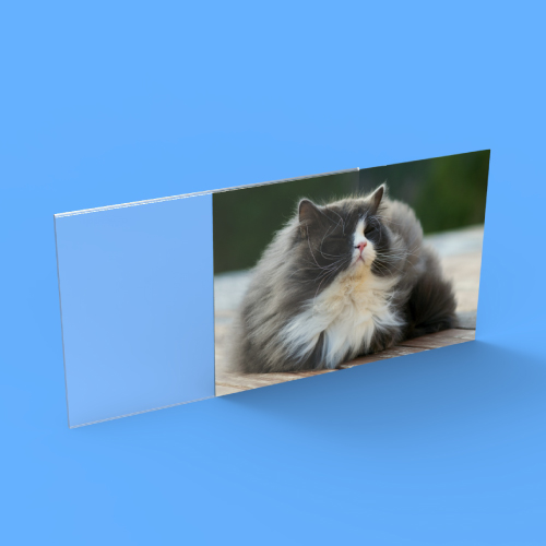 U alakú, 2 mm plexi zseb A3L