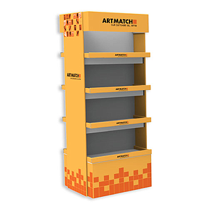 32 KG,  CORRUGATED CARDBOARD DISPLAY 590x600x1570+163 MM HEADER