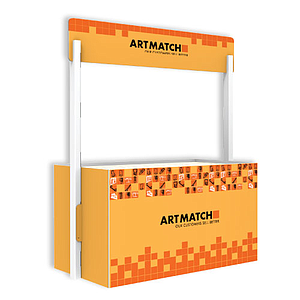 DISPLAY PALLET WRAP 1310x820x1630+150 MM HEADER - CORRUGATED CARDBOARD