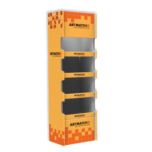 40 KG, CORRUGATED CARDBOARD DISPLAY 370x470x1580 MM HEADER
