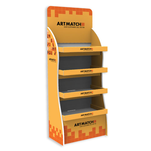 12 KG, CORRUGATED CARDBOARD DISPLAY 402x600x1350+250 MM HEADER