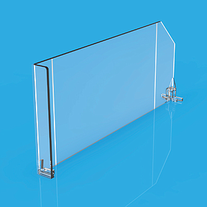 DIVIDER 120X485 MM (HXL), WITH TWO FIXING POINTS, WITH "L" FRONT ON THE RIGHT