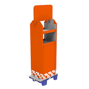 18 KG, CARDBOARD DISPLAY 400x440x1310+315 MM HEADER
