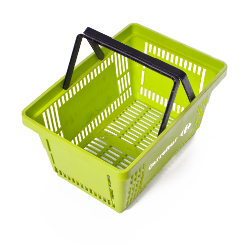 SHOPPING BASKET WITH 2 HANDLES, 30L