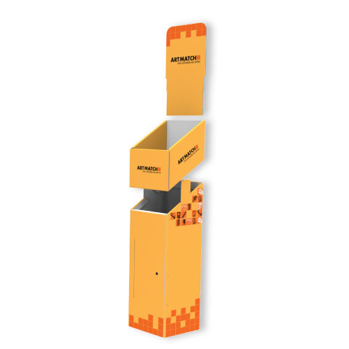 DISPLAY 340x355x1265+350 MM HEADER - CORRUGATED CARDBOARD