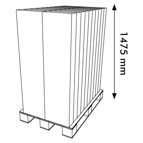 DISPLAY 250x330x1300+200 MM HEADER - CORRUGATED CARDBOARD