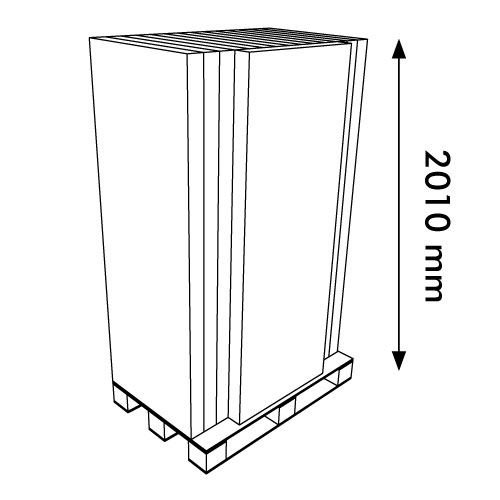 DISPLAY 530x670x1550+275 MM HEADER - CORRUGATED CARDBOARD