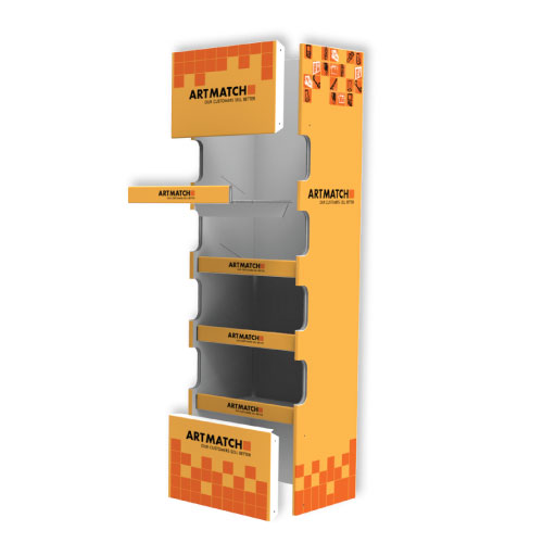 DISPLAY 370x470x1580 MM HEADER - CORRUGATED CARDBOARD