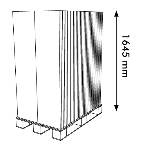DISPLAY 385x260x1400+300 MM HEADER - CORRUGATED CARDBOARD  