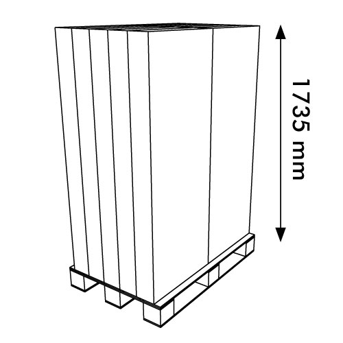 DISPLAY 590x600x1570+163 MM HEADER - CORRUGATED CARDBOARD