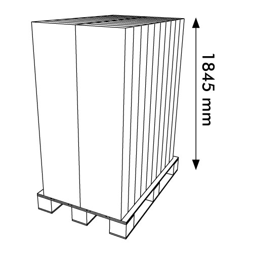 DISPLAY 405x550x1617+250 MM HEADER - HDF