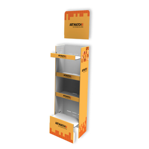 DISPLAY 500x400x1190+350 MM HEADER - CORRUGATED CARDBOARD
