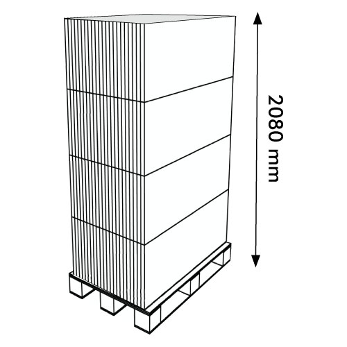DISPLAY 500x400x1190+350 MM HEADER - CORRUGATED CARDBOARD