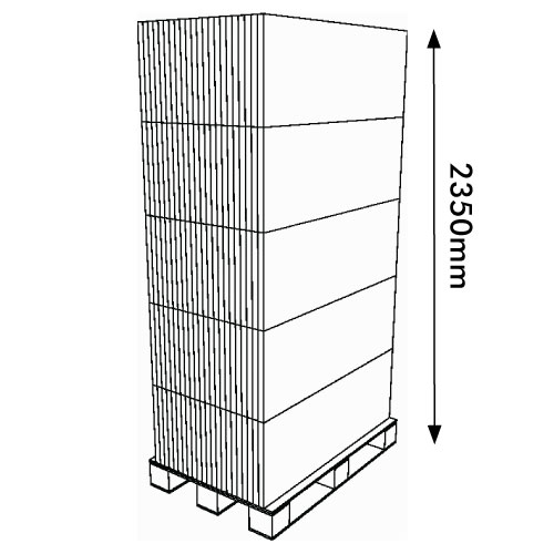 DISPLAY 235x160x1190+350 MM HEADER - CORRUGATED CARDBOARD
