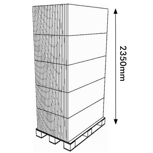 DISPLAY 200x200x1190+350 MM HEADER - CORRUGATED CARDBOARD