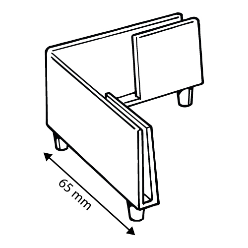 CORNER BASE WITH 3 SMALL FEET