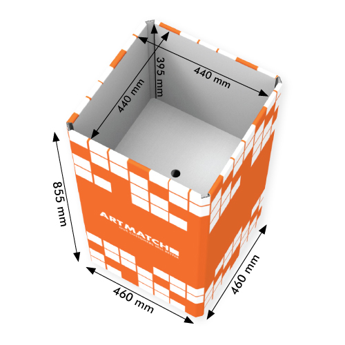DISPLAY 460X460X855 MM - CORRUGATED POLYPROPYLENE