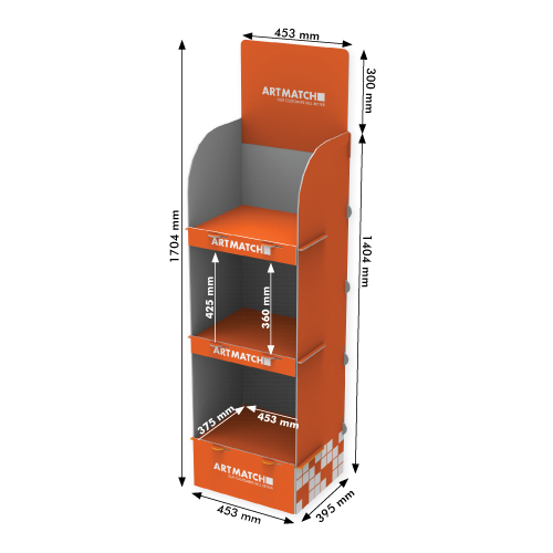 DISPLAY HDF MODEL 395x453x1404+300 MM HEADER