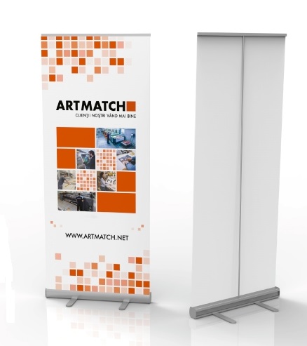 ROLL UP WITH ARC 850X2000 MM, WITHOUT PRINT