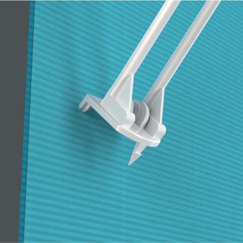 "U" HOOK WITH FIXATION BY PUNCHING PANEL, VARIOUS LENGTHS