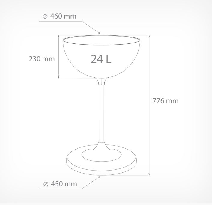 UNIBOWL DISPLAY 24 L