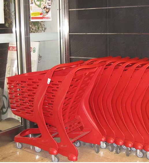 SHOPPING CART 80 L WITHOUT COIN LOCK