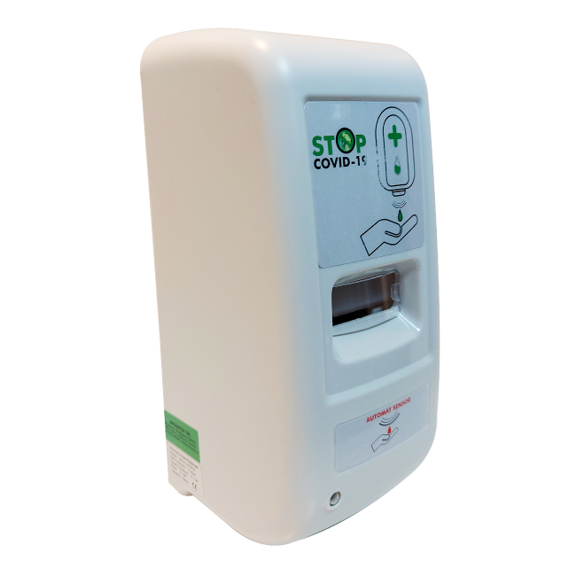 AM10 AUTOMATIC DISPENSER FOR DISINFECTING GEL AND LIQUID SOAP, FOR WALL MOUNTING